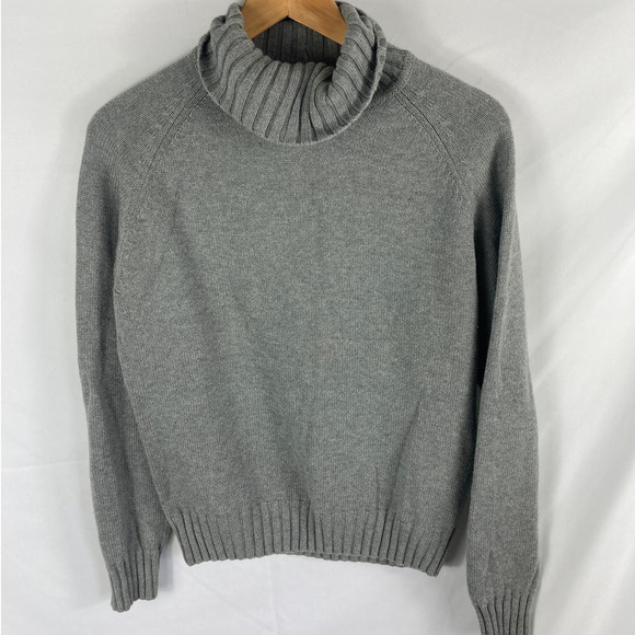 Pria Grey Turtleneck Sweater Grey Size Large - Picture 1 of 4